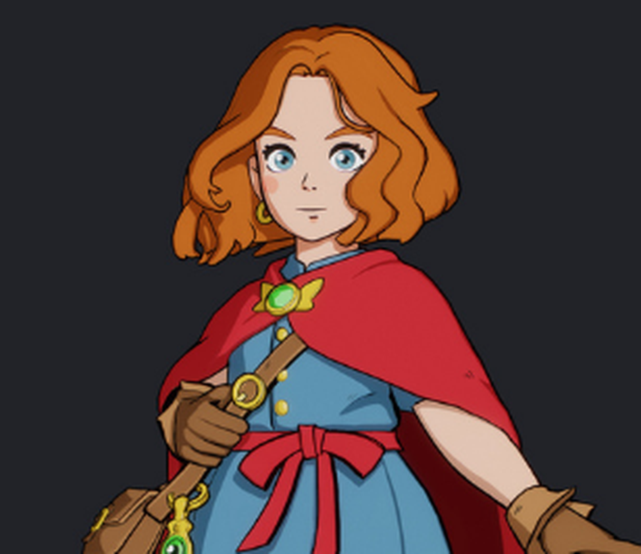 Character 3D stylisé en pose dynamique